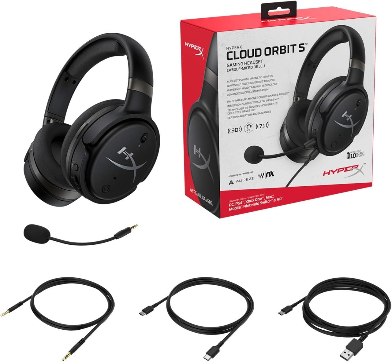 HyperX Cloud Orbit S Gaming Headset with Detachable Microphone HyperX Cloud Orbit S Gaming Headset with Detachable Microphone